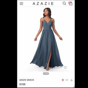 AZAZIE GRACIE Bridesmaid Dress | Size 6 | Neptune